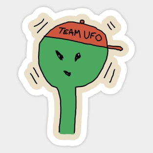 team ufo Sticker